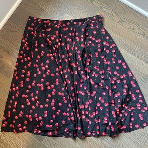 J Crew Jenna Lyons Era Cherry Skirt - 16